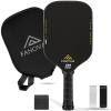Fanovae Pickleball Paddle, T700 Raw Carbon Fiber Surface, Raw Carbon Fiber Pickleball Paddle, CFS, Designed for Ultimate Spin & Consistency, Includes Paddle Cover&Eraser, Ideal for Gift, POWERMAX 7I view 1
