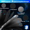 Fanovae Carbon Fiber Pickleball Paddle, 3K Raw Carbon Fiber Surface, CAS, High Grit & Spin, 16MM PP Honeycomb Core, Ideal for Novice and Pro, Includes Paddle Cover&Eraser, Fanovae POWERMAX 3D view 4