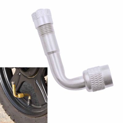 Multi-Function Pure Brass Inflatable Nozzle Extension,tire Valve Extension,Inflatable Nozzle Extension,Various Specifications,Suitable for Cars, Motorcycles (90 Degrees) Gold.(Silver,90)