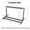 FENOKD Tennis Racket Storage Rack, Foldable Tennis Racket Storage Holder, Badminton Racket Organizer Stand, Adjustable Height, for Gyms, Schools, Clubs, 8523590.5x43.5x40cm90.5x43.5x40cm view 2