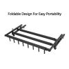 FENOKD Tennis Racket Storage Rack, Foldable Tennis Racket Storage Holder, Badminton Racket Organizer Stand, Adjustable Height, for Gyms, Schools, Clubs, 8523590.5x43.5x40cm90.5x43.5x40cm view 3