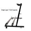 FENOKD Tennis Racket Storage Rack, Foldable Tennis Racket Storage Holder, Badminton Racket Organizer Stand, Adjustable Height, for Gyms, Schools, Clubs, 8523590.5x43.5x40cm90.5x43.5x40cm view 4
