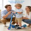 Scooter for Kids Ages 3+, Kids Kick Scooter with Led Light Up, Girly Pink Scooter with 3 Levels Adjustable, Lightweight Foldable Scooter for Boys&Girls Christmas Birthday Gift view 2