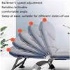 KrrNFYSG Camping Cot Oxford Cloth Folding Camping Bed Adjustable 5-Position Reclining Chaise Soft Lounge Chair W/Pillow Folding Bed view 3