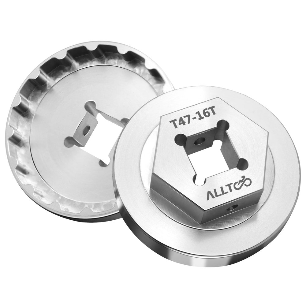 Freecycling Tooth disc, disc Claw, disc disassembly Tool: Suitable for Trek Emonda T47 and for SRAM Dub T47 16 Tooth Center axle and Other 16T T47 Bicycle Center axle Tools with a Diameter of 52.2mm