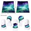 Green Blue Purple Galaxy Neck Gaiter UPF 50+ Sun Protection Face Mask Elastic Balaclavas Bandana Cooling Face Cover Scarf Cycling Neck Warmer Breathable Headwear for Men Women view 4