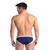ARENA Men's Icons Swim Brief Solid MaxLife Athletic Swimwear Professional Training Swimsuit Trunk Sports Bathing Suit, Navy/White, US Size 32 view 2