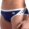 ARENA Men's Icons Swim Brief Solid MaxLife Athletic Swimwear Professional Training Swimsuit Trunk Sports Bathing Suit, Navy/White, US Size 32 view 4