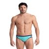 ARENA Men's Icons Swim Brief Solid MaxLife Athletic Swimwear Professional Training Swimsuit Trunk Sports Bathing Suit, Water/Navy, US Size 28 view 1
