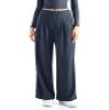 SUUKSESS Women Wide Leg Pants Elastic High Waisted Work Pants Flowy Palazzo Trouser Pants (Navy, XS) view 1