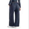 SUUKSESS Women Wide Leg Pants Elastic High Waisted Work Pants Flowy Palazzo Trouser Pants (Navy, XS) view 2