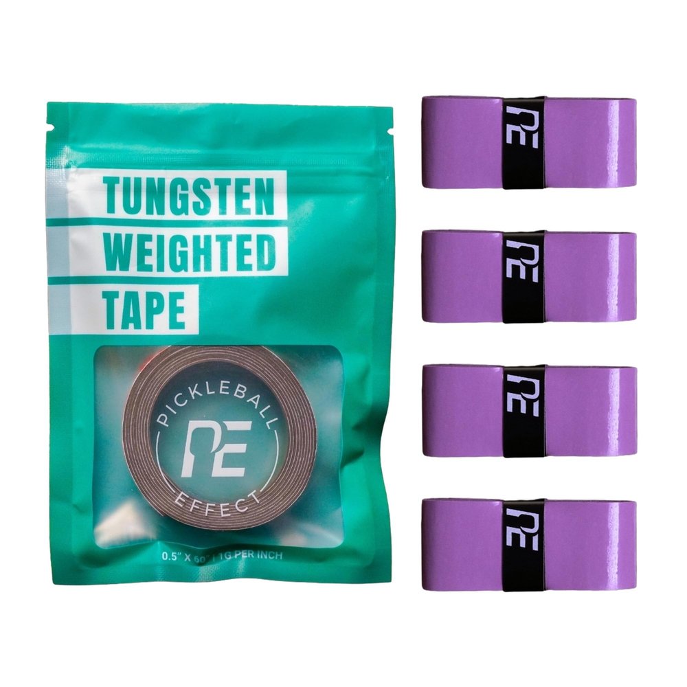 Pickleball Effect Weighted Tungsten Tape Plus Pickleball Paddle Grip Bundle