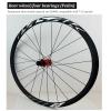 LPYDWZ Road Bicycle Wheelset 700C Aluminum Alloy 40MM Rim Quick Release 6 Nails Disc Brake Front & Rear Wheels 24H Bike Wheels for 7-11 Speed(QR 9 * 100mm/10 * 135mm) view 3