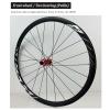LPYDWZ Road Bicycle Wheelset 700C Aluminum Alloy 40MM Rim Quick Release 6 Nails Disc Brake Front & Rear Wheels 24H Bike Wheels for 7-11 Speed(QR 9 * 100mm/10 * 135mm) view 4