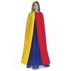 Flag of Colombia Print Unisex Hooded Cape Halloween Carnival Vampire Cosplay Cloak Hooded Cloak Costume view 2