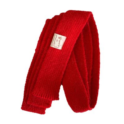 1pack Narrow Scarf Long Knitted Thin Scarf Autumn Warm Scarf Decoration Scarf Fashion Accessory
