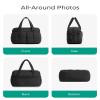 BAGSMART Gym Bag for Women, Small Personal Item Bag Puffer Duffle Bag, Weekender Overnight Bag Carry On Tote Bag for Travel, Black view 4