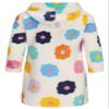 BTPEIHTD Kids Hooded Bathrobe Girls Soft Plush Hooded Flannel Pajamas Sleepwear Boys Spa Robe Rainbow Flower 3-4 Years view 2