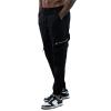 Abborora Mens Jogging Cargo Pants Athletic Slim Fit Fashion Sports Sweatpants Casual Hip Hop Trousers (XX-Large,Black) view 1
