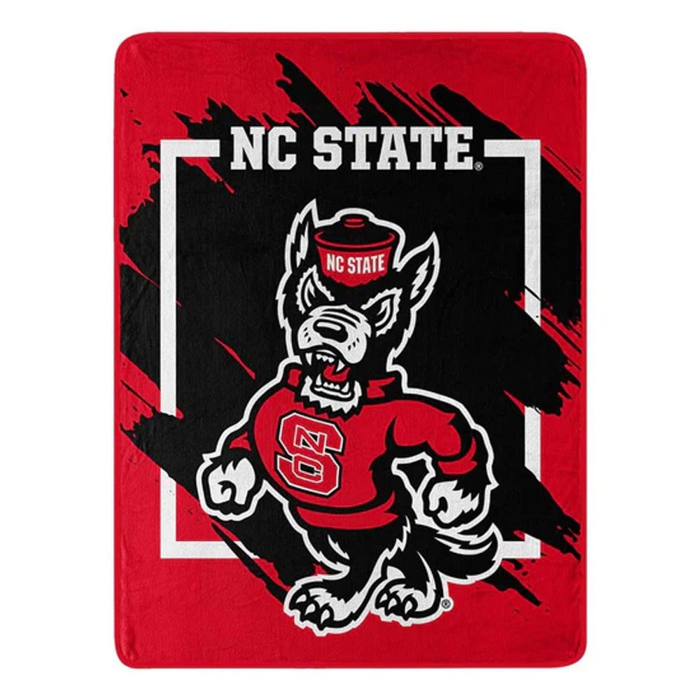 Northwest North Carolina State Wolfpack Blanket 46x60 Dimensional Design Micro Raschel Throw Blanket