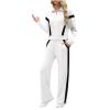 Women's Athletic Clothing Sets, Sweat Suits for Womens 2 Piece Long Sleeve Zip Up Sweatshirts Tracksuits Lounge Sets White view 2