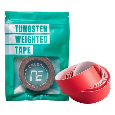 Pickleball Effect Weighted Tungsten Tape Plus Pickle Ball Paddle Edge Protection Tape Bundle