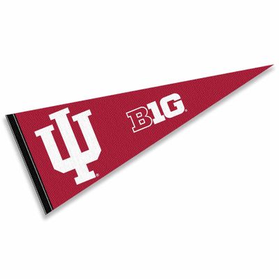 Indiana Hoosiers Big 10 Pennant Flag