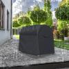 NineFit Basics Dumbbell Rack Dust Cover - Waterproof, Black, Polyester, Drawstring Closure, 40"L x 25"W x 35"H view 4