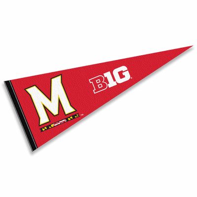 Maryland Terrapins Big 10 Pennant Flag