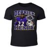 DTGVirgil Black Baltimore Derrick Henry Bootleg Style Throwback Style T-Shirt Men's Adult 2XL view 1