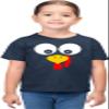 3T Navy Toddler Turkey Face Funny Thanksgiving Costume Toddler T-Shirt view 2