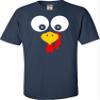 3T Navy Toddler Turkey Face Funny Thanksgiving Costume Toddler T-Shirt view 4