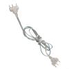 1pc Fencing Face Guard Cord, Transparent Epee Body Cords for Fencing Matches Epee Body Cords Wire view 3