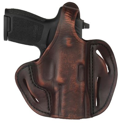 1791 GUNLEATHER P320c Holster - Thumb Break OWB Leather Gun Holster - Righty - Fits Sig M11-A1, P229c, P320c, P320 Carry, P320 X-Carry, P250 Springfield XDMc, Beretta Cougar 8000F