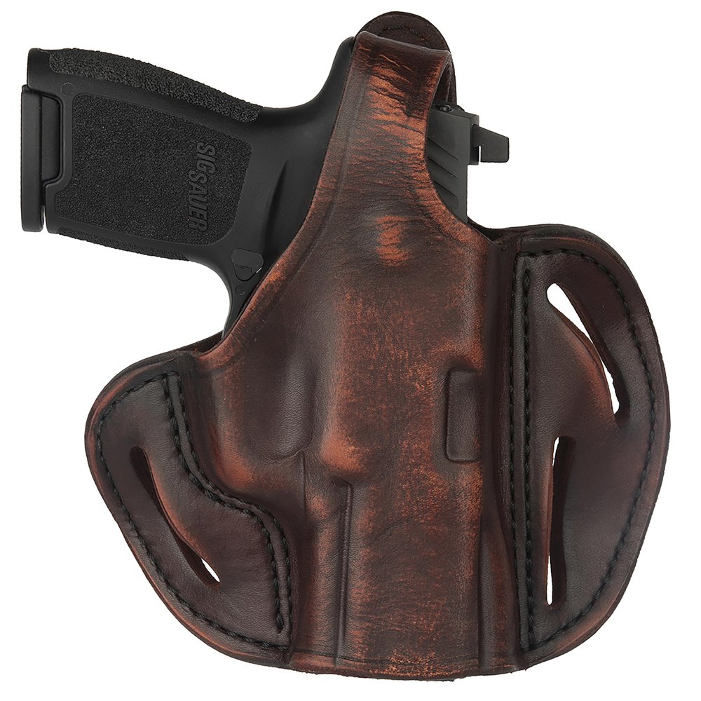 1791 GUNLEATHER P320c Holster - Thumb Break OWB Leather Gun Holster - Righty - Fits Sig M11-A1, P229c, P320c, P320 Carry, P320 X-Carry, P250 Springfield XDMc, Beretta Cougar 8000F