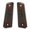 1911 Colt Rosewood Double Diamond Checkered Full Size Grips w/Black Colt Medallions