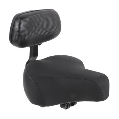 Bike Rear Saddle with Backrest, Thick Comfortable Seat for Cycling