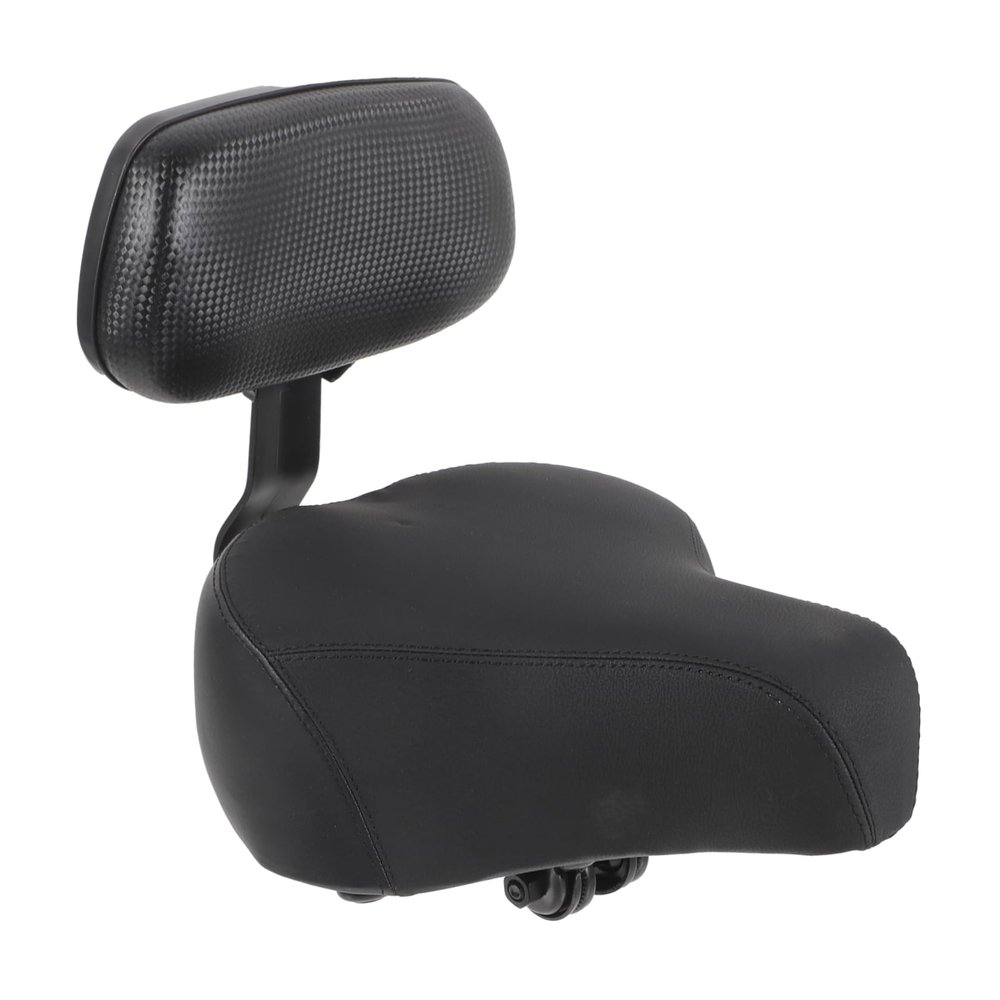 Bike Rear Saddle with Backrest, Thick Comfortable Seat for Cycling