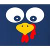 Large Royal Women Fitted Turkey Face Funny Thanksgiving Costume Sleeveless Tank Top T-Shirt view 2