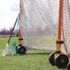 Lacrosse Goal Wheels - College Size (8" Wheels) - Easily Move Nets with Convienient Rolling Wheels - Hook-and-Loop Fastener Strap Attachement view 1