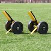 Lacrosse Goal Wheels - College Size (8" Wheels) - Easily Move Nets with Convienient Rolling Wheels - Hook-and-Loop Fastener Strap Attachement view 2