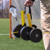 Lacrosse Goal Wheels - College Size (8" Wheels) - Easily Move Nets with Convienient Rolling Wheels - Hook-and-Loop Fastener Strap Attachement view 3