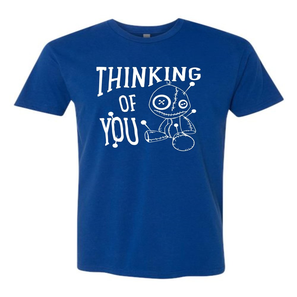 3X-Large Royal Mens Thinking of You Voodoo Doll Halloween Magic Funny Deluxe Soft T-Shirt