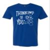 3X-Large Royal Mens Thinking of You Voodoo Doll Halloween Magic Funny Deluxe Soft T-Shirt view 1