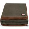 Military Wool Blanket - 80% Wool, Washable, Perfect for Outdoors, Camping, Picnic, Travel, Car & Bushcraft Emergency Blanket, 96" x 66", 5 lbs. - Olive Drab Green - Twin view 1