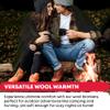 Ever Ready First Aid Military Wool Blanket - 95% Wool, Washable, Perfect for Outdoors, Picnics, Travel, Car & Bushcraft Emergency Blanket, 96" x 108", 8.45 lbs. - Olive Drab - King Size view 4