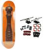 JacuzziUnlimited Skateboard Complete Caswell Berry Pepper Grinder Split Top 8.25" x 32" view 1