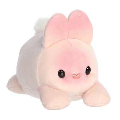 Aurora Vibrant Spring Bunny Loaf Stuffed Animal - Perfect for Pretend Play and Seasonal Storytelling - Adorable Decorations for The Season of Renewal - Strawberry 5.5 Inches