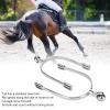 LIZEALUCKY Horse Spurs English Stainless Steel with Roller Ball, Mens Stainless Steel English Spurs for Equestrian Boots Men Rider Horsemanship Lovers view 3