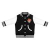 Creative Knitwear College Baby NCAA Officially Licensed Letterman Varsity Jacket - Oklahoma State Orange Hat Logo - Black - 4T view 1